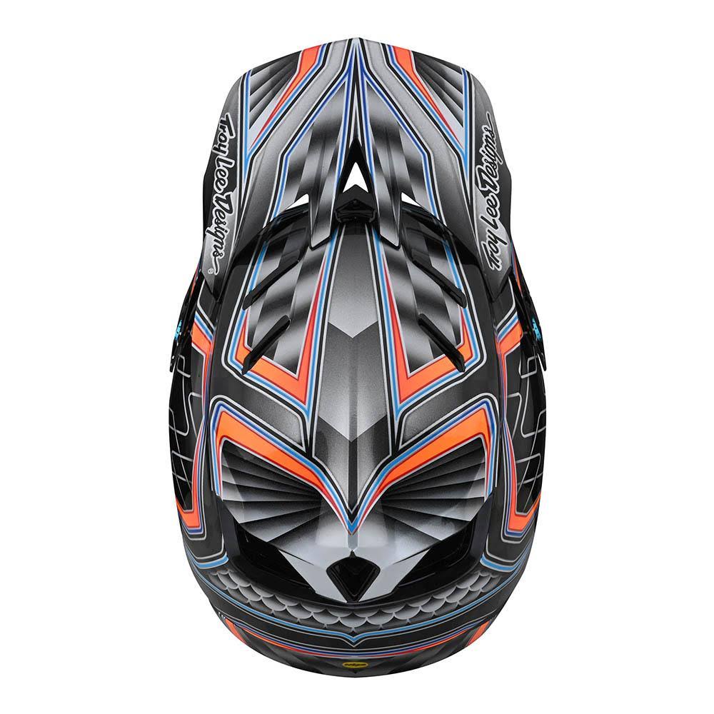 Troy Lee Designs D4 Carbon Helmet w/ MIPS Xs / Low Rider Gray