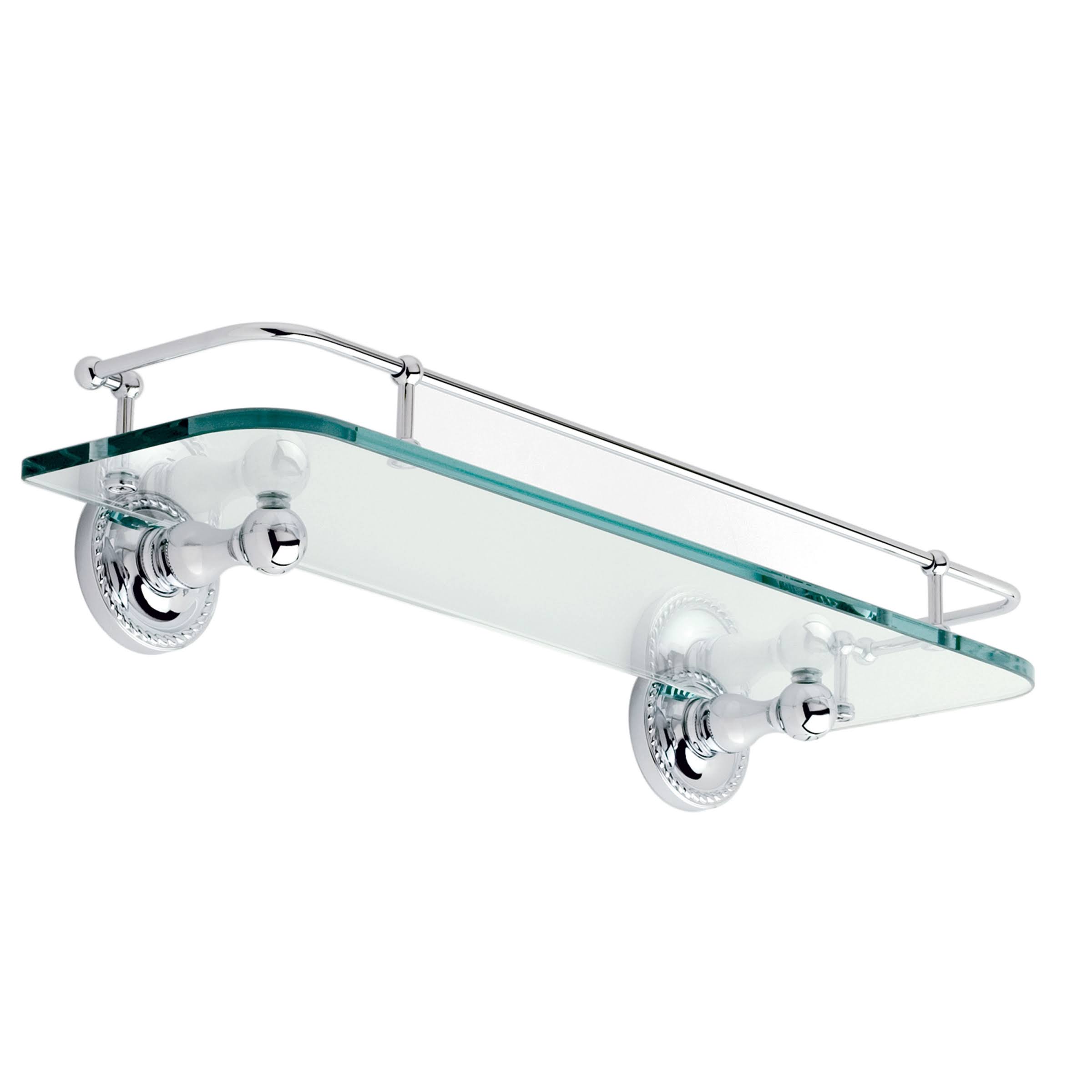 Ginger 1535T-18/PB Canterbury 18x22 Gallery Rail Shelf Polished Brass