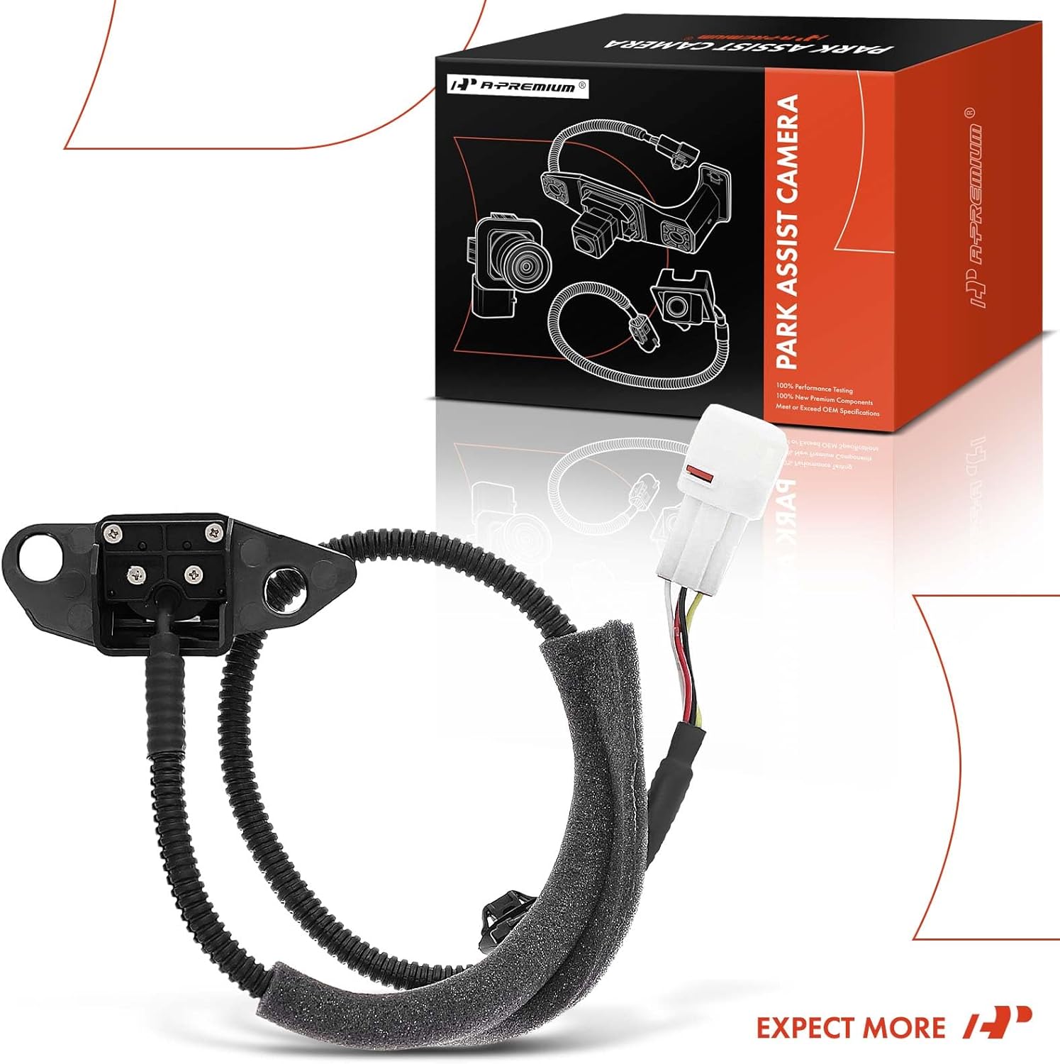 A-Premium Park Assist Camera Rear View Backup Reverse Camera Compatible with Select Toyota Models - 2009 2010 2011 2012 RAV4 - Replace# 8679042020