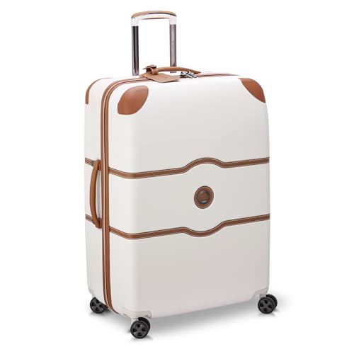 DELSEY PARIS Chatelet Air 2.0 Hardside Luggage with Spinner Wheels, Angora, Checked-Large 28 Inch