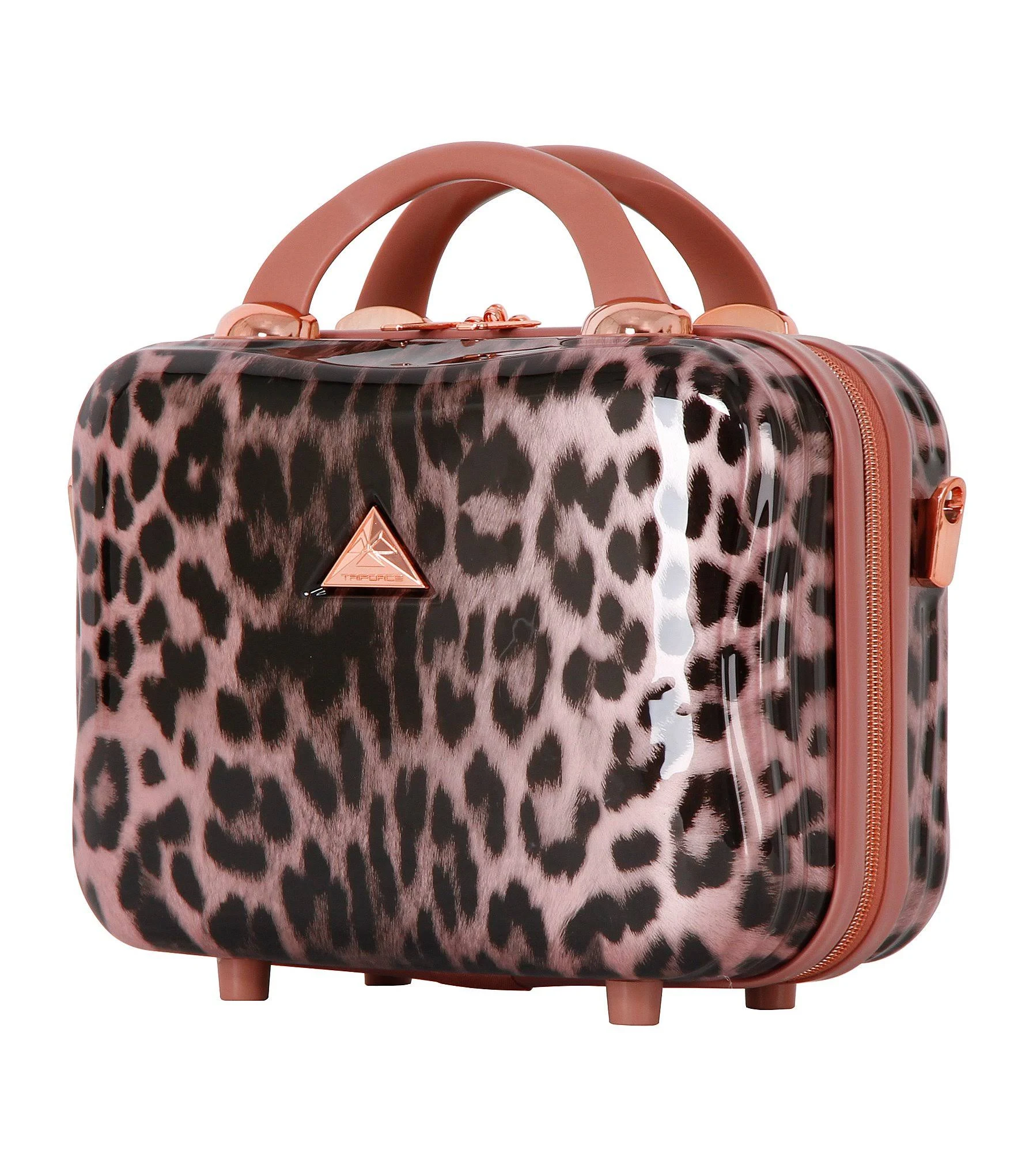 Triforce Cape Town Cheetah Print Beauty Case - Rose Gold Cheetah Print