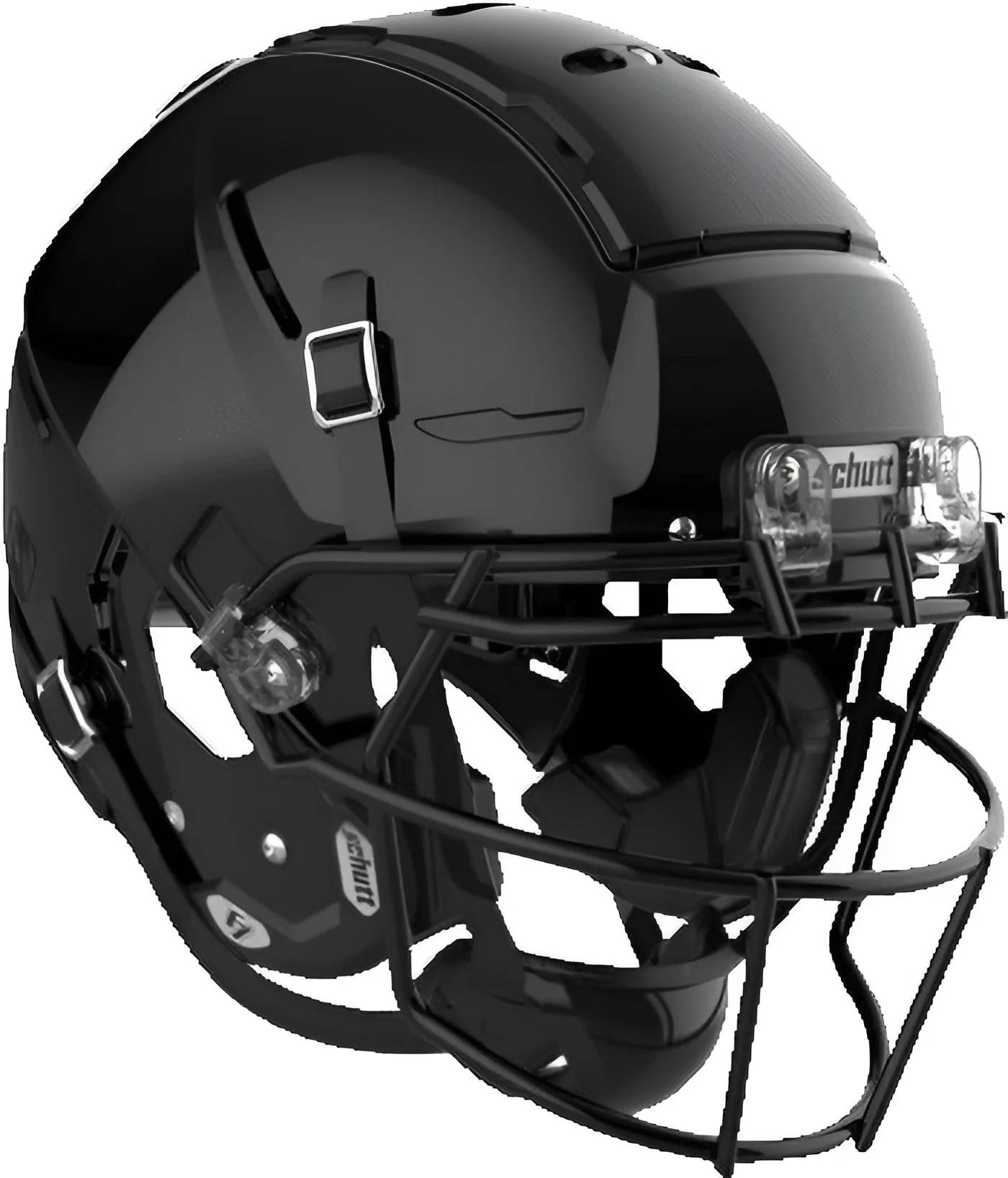 Schutt F7 VTD Adult Football Helmet with Carbon Steel Mask (Black, XL, Black ROPO-DW-NB)