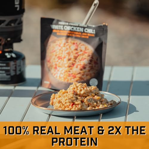 Peak Refuel Essentails Bucket | 100% Real Meat | Premium Freeze-Dried Meals for Backpacking, Camping & Survival | 24 Servings | MRE Emergency Food