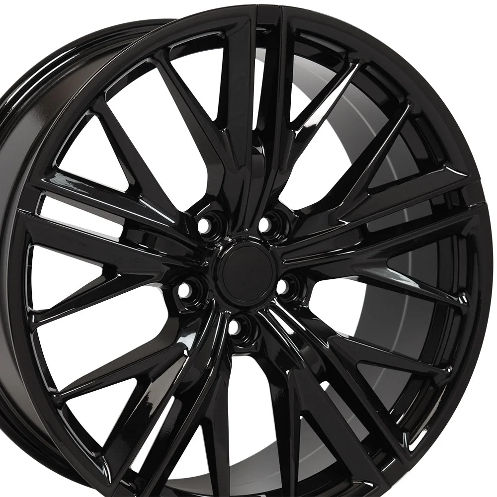 20 inch Rim 2010-2018 Chevy Camaro (Rear) ZL1 Style Black 20x9.5 Aluminum Wheel Direct Fit