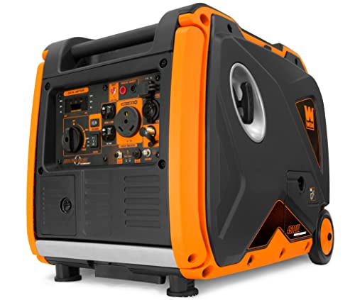 WEN Quiet 6800-Watt Dual Fuel RV-Ready Electric Start Portable Inverter Generator with Fuel Shut Off and CO Watchdog for Electric Vehicle Backup (DF680iX)