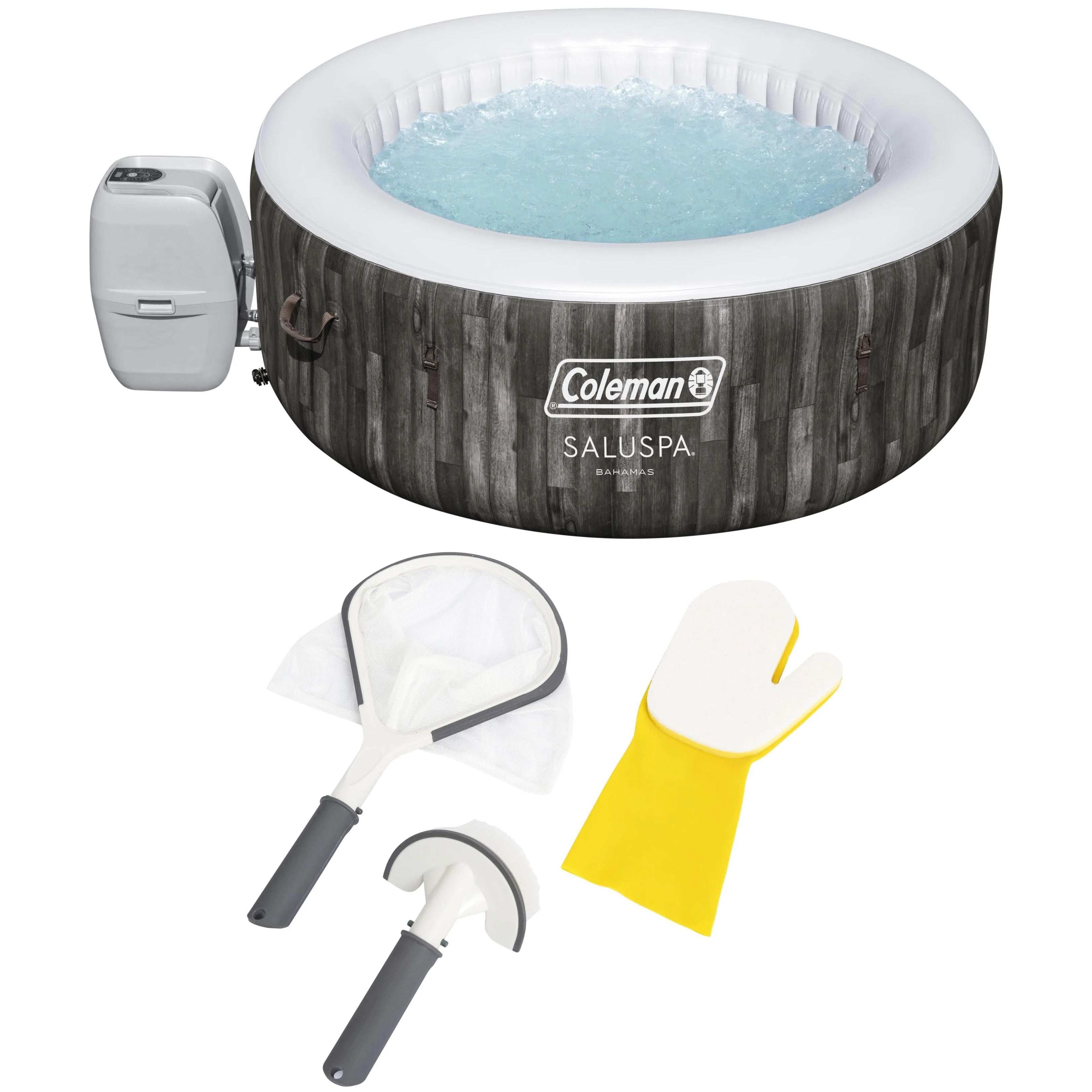 Coleman 71 x 26 Bahamas AirJet Spa Outdoor 177 gal. Inflatable Hot Tub, Max Temperature of 104˚F