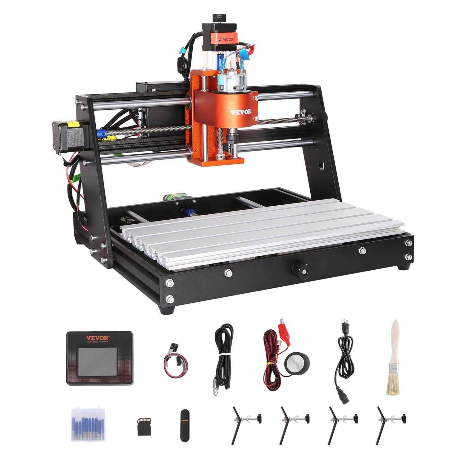 VEVOR CNC Router Machine 60W 3 Axis GRBL Control Wood Engraving Carving Milling Machine Kit - Shop Hardware Tools Online Store