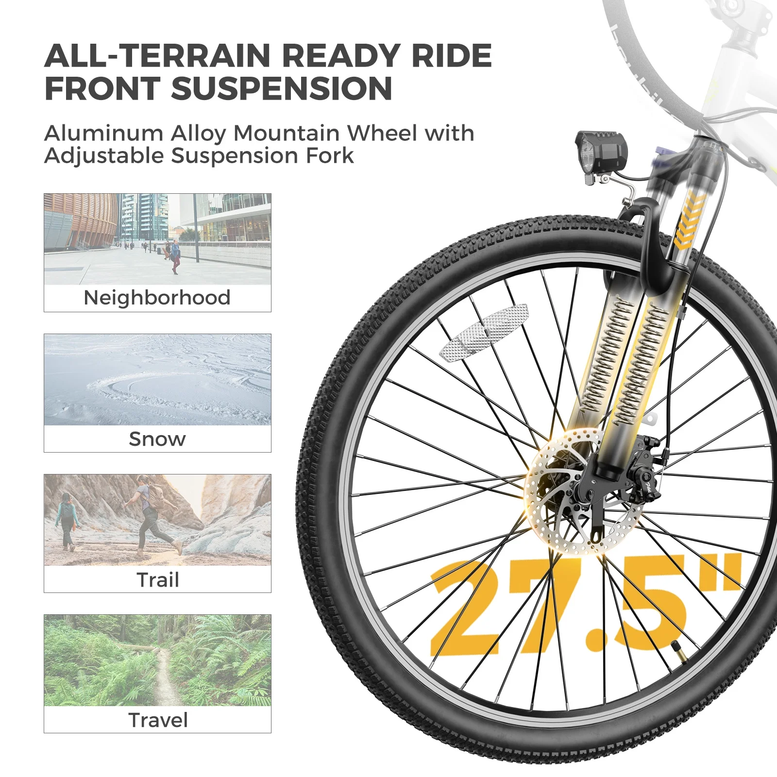 Heybike Race Max Electric Bike for Adults with 500W Motor, 48V 12.5AH Removable Battery Ebike, 27.5" Electric Mountain Bike with 7-Speed and Front Suspension
