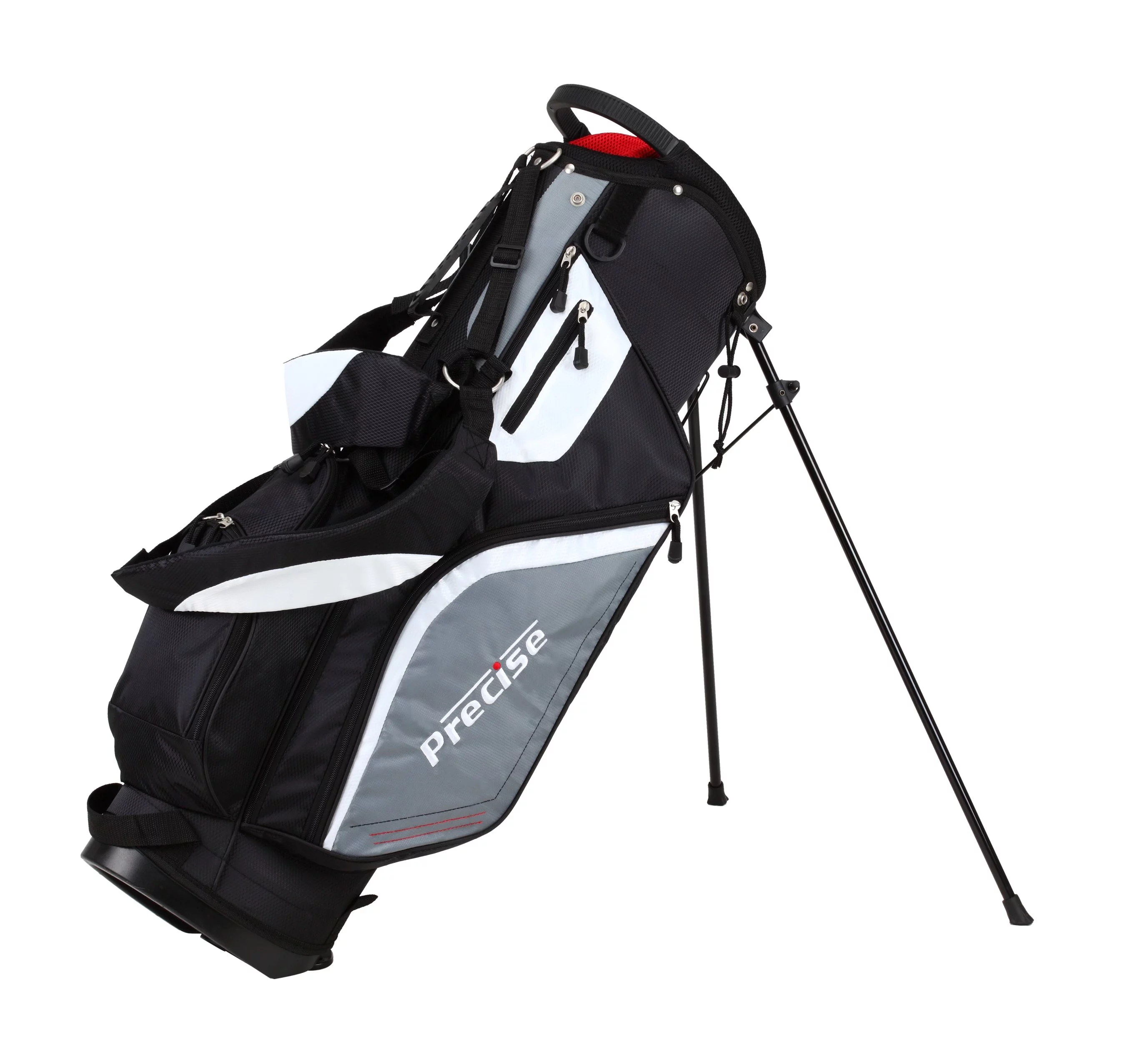 Precise Naturals M5 Men's Complete Golf Clubs Package Set, Black and Grey