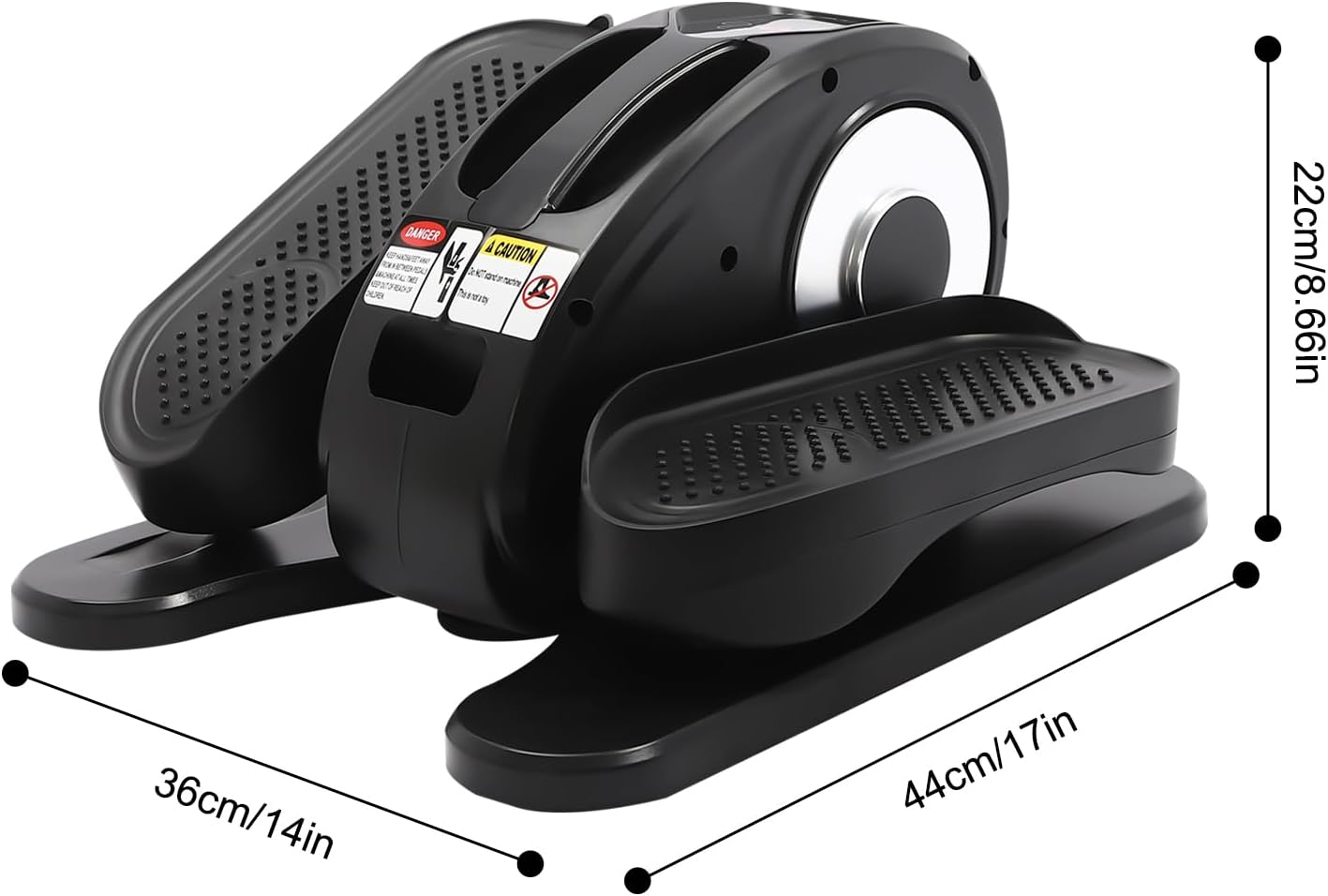 Under Desk Elliptical Machine Electric Ellipse Leg Exerciser with Remote Control Seated Pedal Exerciser for Home Seated Elliptical Foot Exerciser Leg Exerciser While Sitting for Seniors