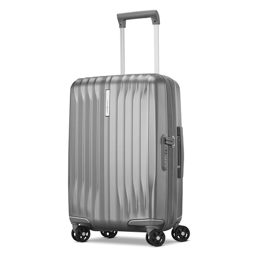 Samsonite UpLIFT 19" Lightweight Hardside Carry-On Luggage with Spinner Wheels - Expandable - Airline-Approved, Polycarbonate Hard Suitcase for Ultra Lightweight Travel - Silver Shimmer