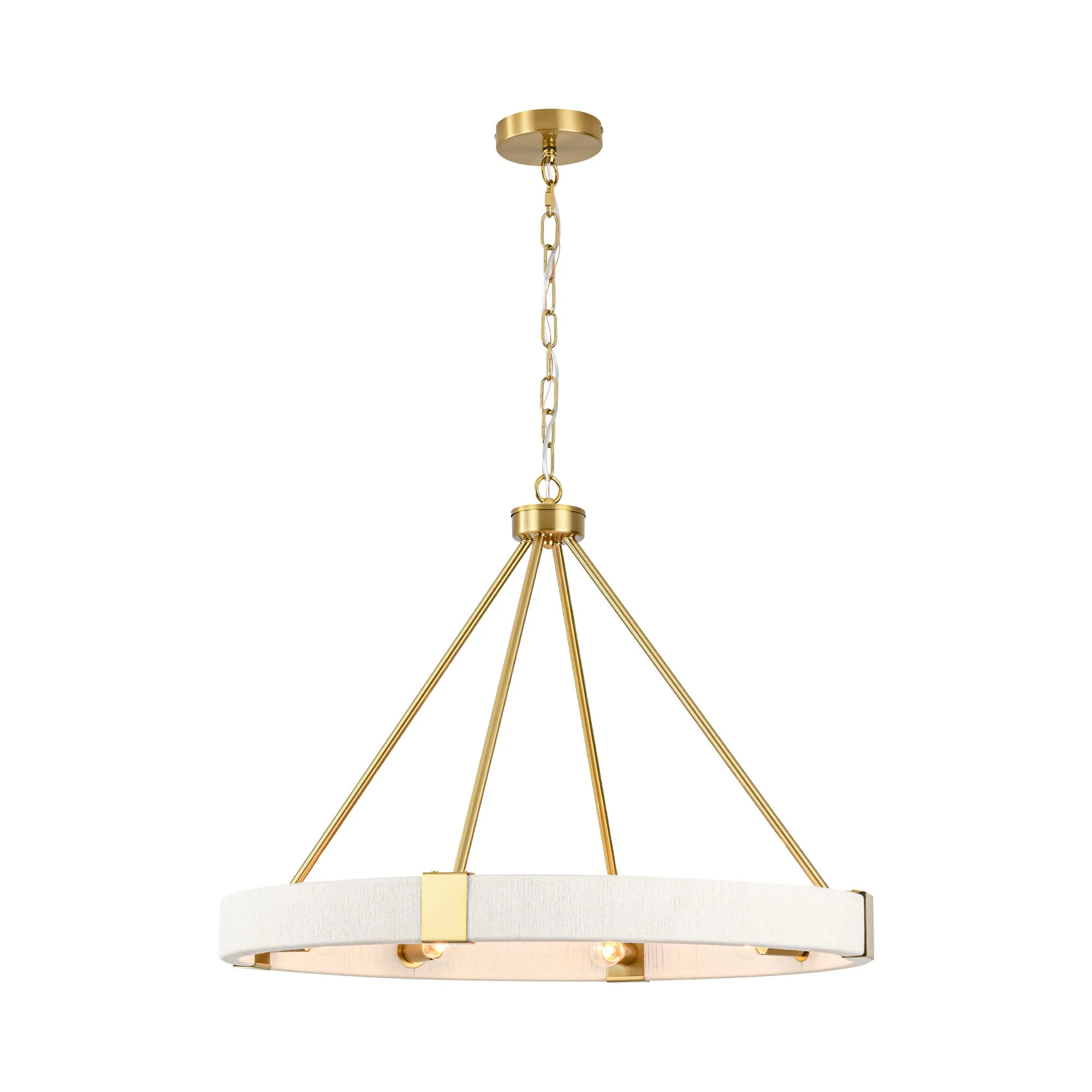 Velroa 8-Light Dimmable Fabric Boho Ring Chandelier (27)