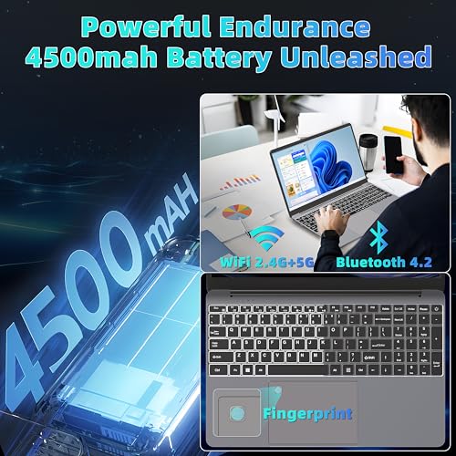 Newest 15.6 Inch Laptop Intel Core i5 8279U CPU(4C/8T, Up to 4.10 GHz),16GB DDR4 512GB NVMe SSD Gaming Business Laptop Computer Intel Iris Plus 655 Graphics Windows 11 PC/BT4.2/Backlit KB/Fingerprint