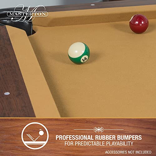 EastPoint Sports Masterton Billiard Bar-Size Pool Table 87 Inch or Cover – Perfect for Family Game Room