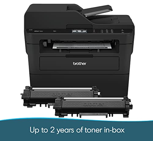 Brother MFCL2750DW Monochrome All-in-One Wireless Laser Printer, Duplex Copy & Scan, Includes 4 Month Refresh Subscription Trial and Amazon Dash Replenishment Ready