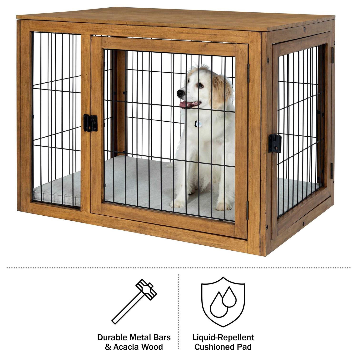 Petmaker Furniture-Style Dog Crate with Double Doors - Pet Supplies online store