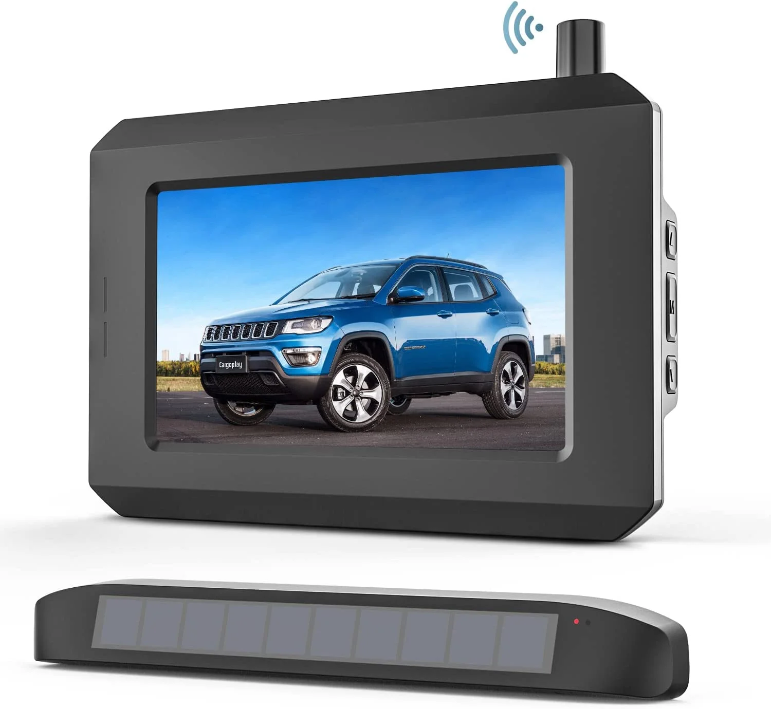 BOSCAM SunGo Pro Solar Wireless Backup Camera for Most Vehicle, DIY No Wiring No Drilling Install with Digital Wireless Night Vision Rear View Camera