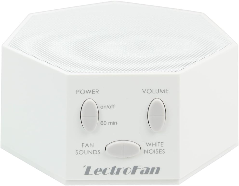 LectroFan High Fidelity White Noise Machine with 20 Unique Non-Looping Fan and White Noise Sounds and Sleep Timer, Global Power Edition