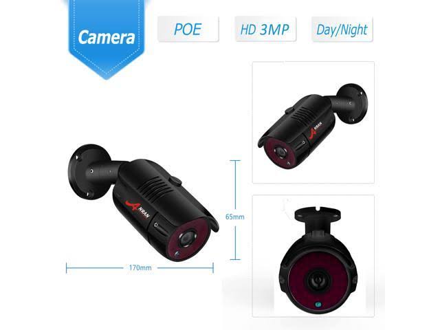 Anran 1080p Home Security Camera System Wireless Outdoor 8Channel NVR 4pcs 1TB HDD K08P5963