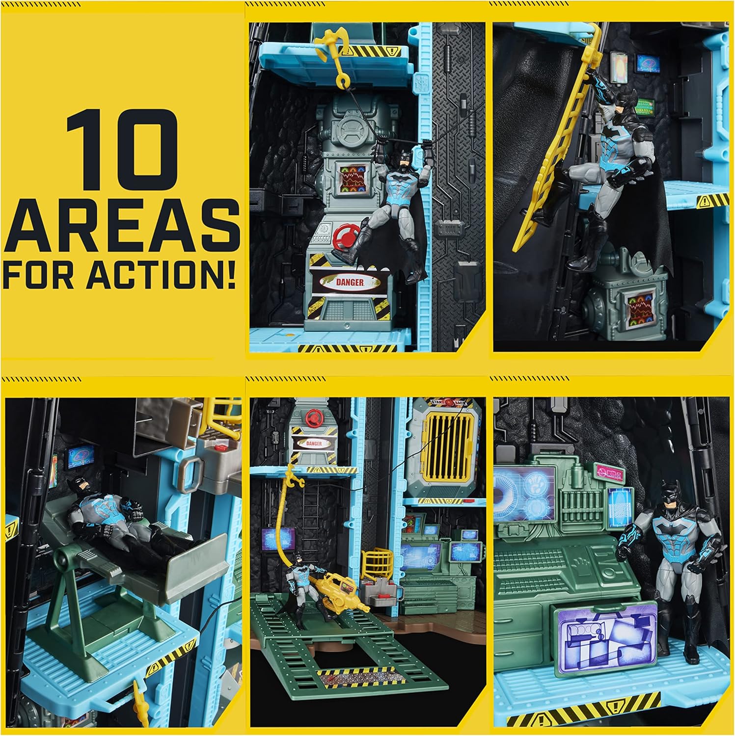 DC Comics Batman, Bat-Tech Batcave, Giant Transforming Playset with Exclusive 4&rdquo; Batman Figure and Accessories, Kids Toys for Boys Aged 4 and Up