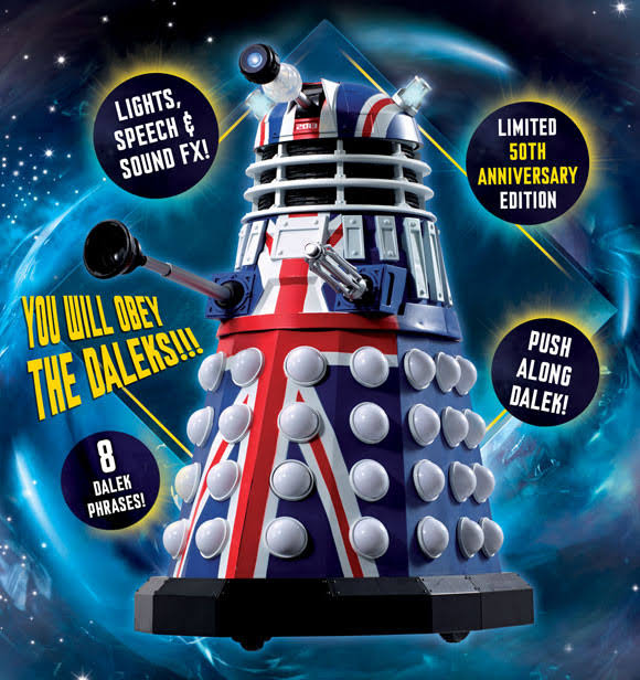 Doctor Who 50th Anniversary British Icon Dalek w/Sound u0026 Lights