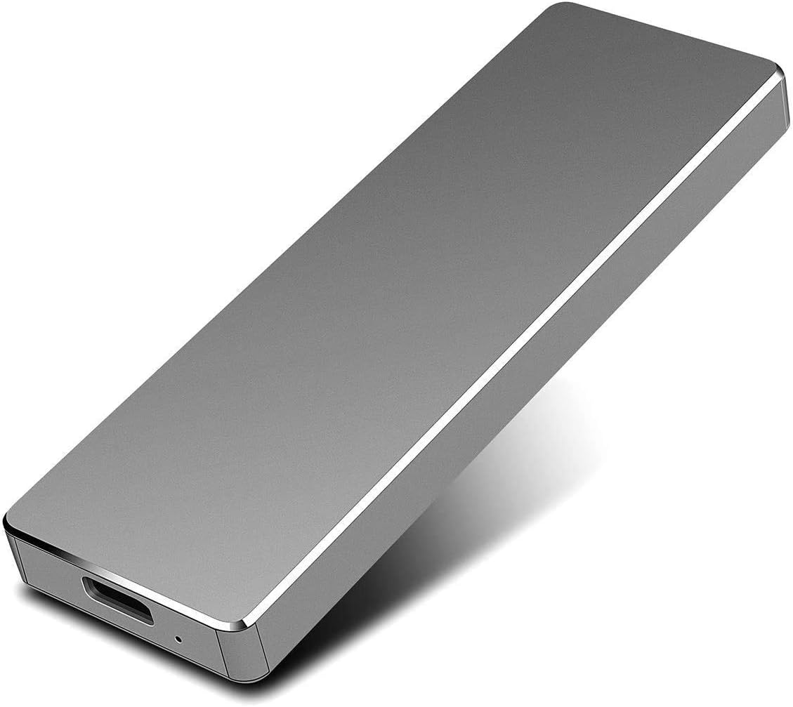 Ultra-Thin Portable External Hard Drive, 16TB Hard Drive USB 2.0 Portable Hard Drive Compatible with Mac, PC, Desktop, Laptop, MacBook(16TB-Black-Gj2)
