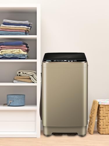 Krib Bling Full-Automatic Washing Machine with Drain Pump, 17.7 lbs Compact Washer…