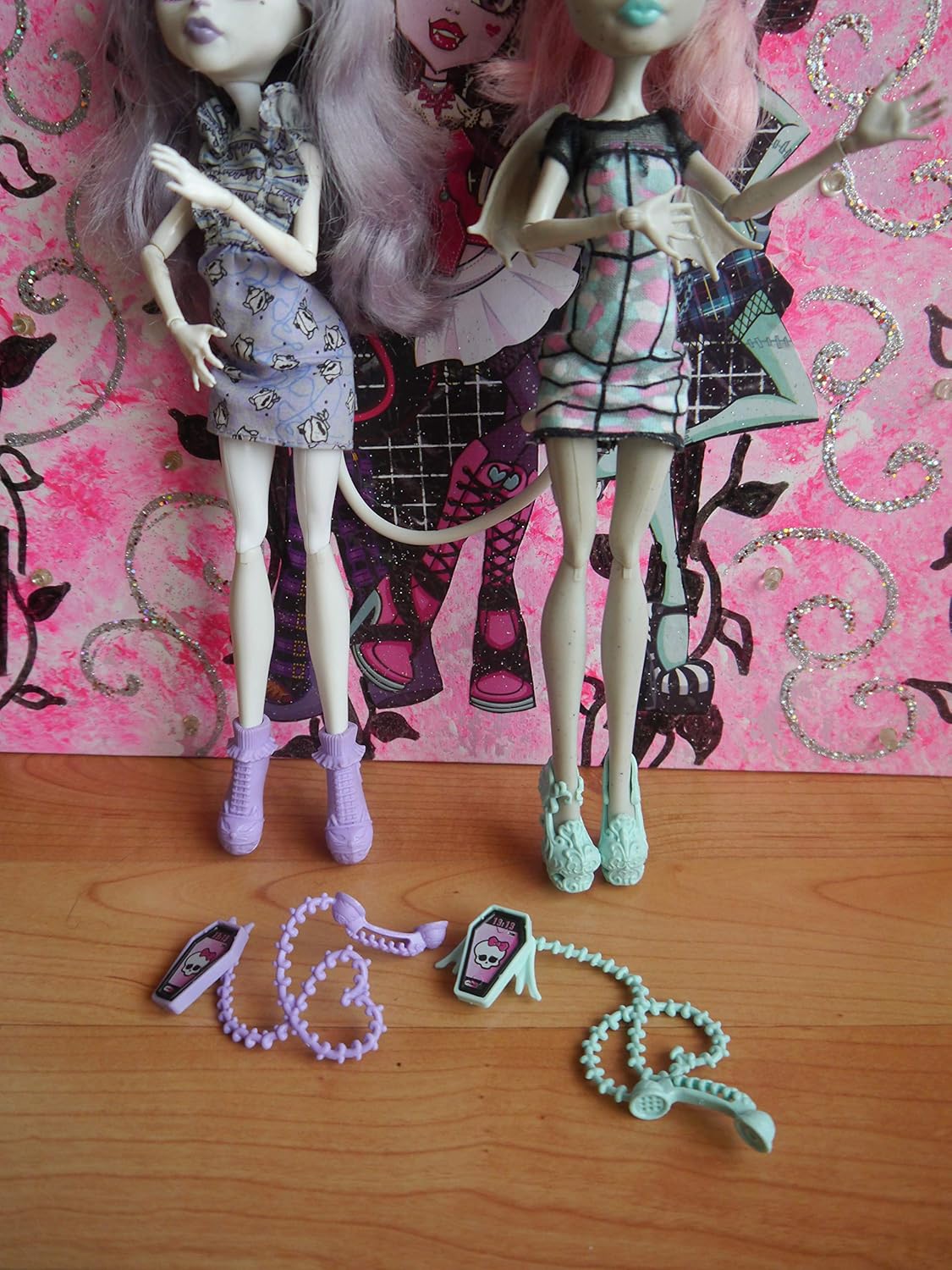 Monster High Ghoul Chat Doll 2-Pack Rochelle Goyle & Catrine DeMew