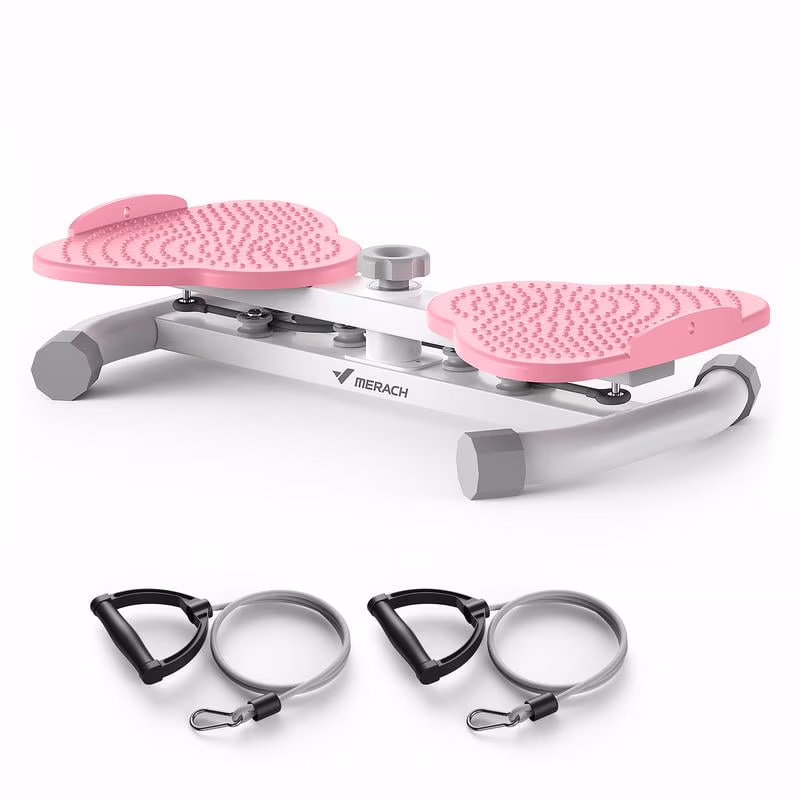 MERACH Waist twist Machine, slim waist and toned abs, 300 lbs weighing, can stand with feet apart, double non-slip, no noise use Exercise Equipment Abdominal Roller Workout