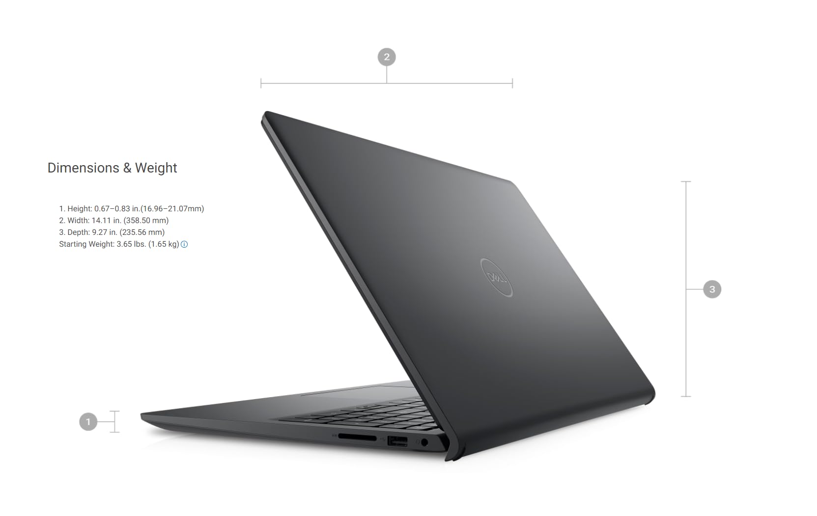 Dell 2023 Inspiron 15 3511 Business Laptop, 15.6" FHD Display, Intel Core i3-1115G4 up to 4.1GHz (Beat N4020), Win 11 Pro, WiFi, UHD Graphics, Carbon Black (8G | 512G SSD)