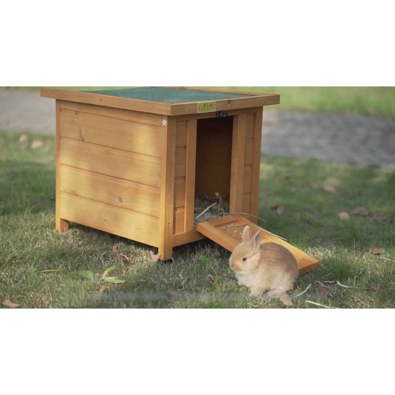 Coziwow24′′L Waterproof Wooden Outdoor Rabbit Enclosure - Pet Supplies online store