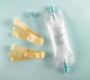 Bard Dispoz-a-Bag Leg Bags with Flip Flo Valve,Latex Straps,Extension Tubing and Drainage Tube,19Oz,50/Case,151919