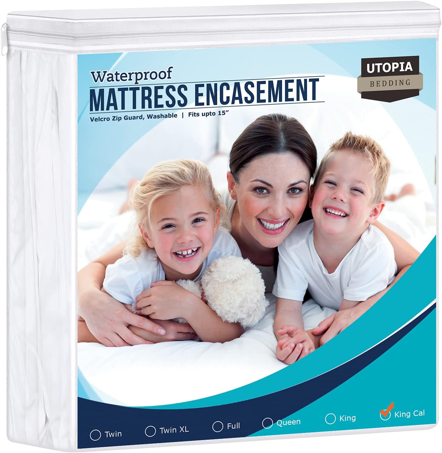 Utopia Bedding Zippered Mattress Encasement Twin XL, 100% Waterproof Mattress Protector, Absorbent, Six-Sided Mattress Cover