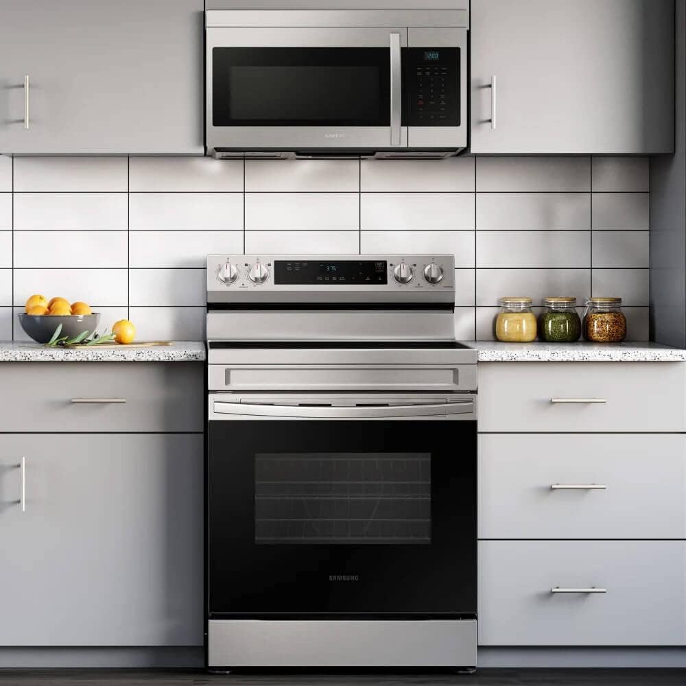 SAMSUNG OTR Microwave 1.6 CF CAPACITY 2 SPEED 300 CFM LED DISPLAY ECO MODE - ME16A4021AS