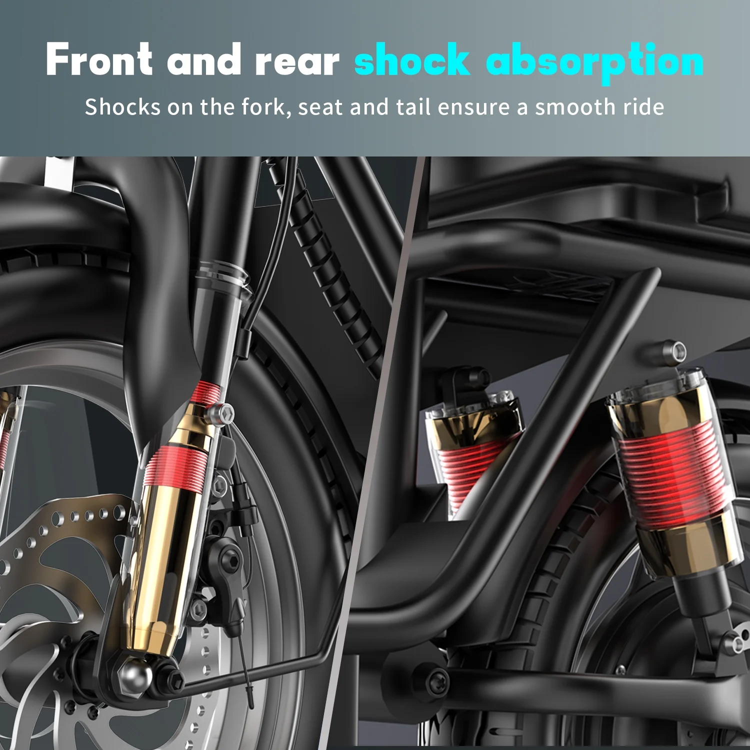 K10 Electric Scooter with Seat, 650W Peak Motor, 14" Tire, 48V 15AH Electric Scooter Adults, 25MPH 30Miles Range Folding E Scooter for Adults Commuting Travel (with Rear Basket)