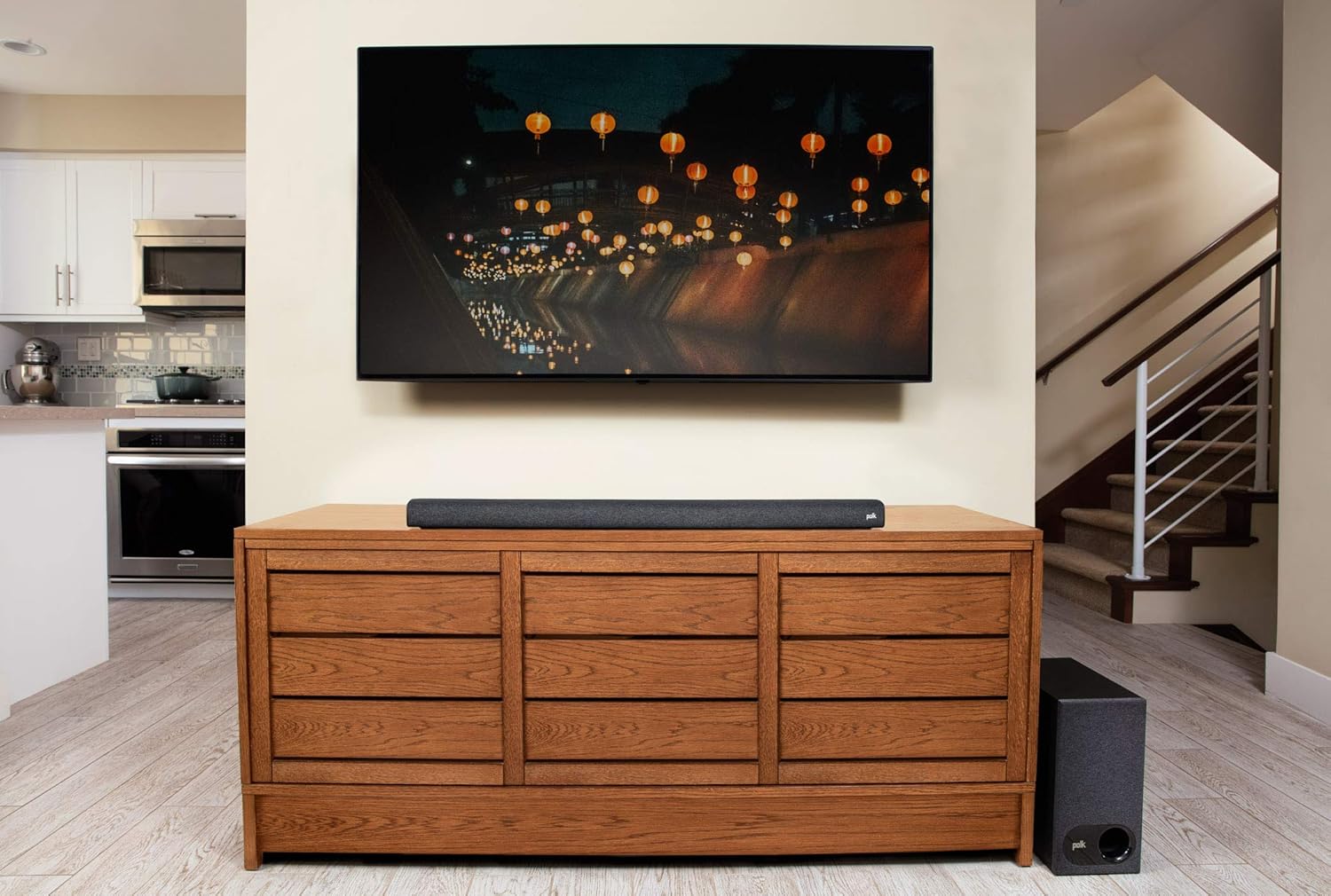 Polk Audio Signa S3 Ultra-Slim TV Sound Bar and Wireless Subwoofer with Built-in Chromecast | Compatible with 8K, 4K & HD TVs | Wi-Fi, Bluetooth | Works with Google Assistant
