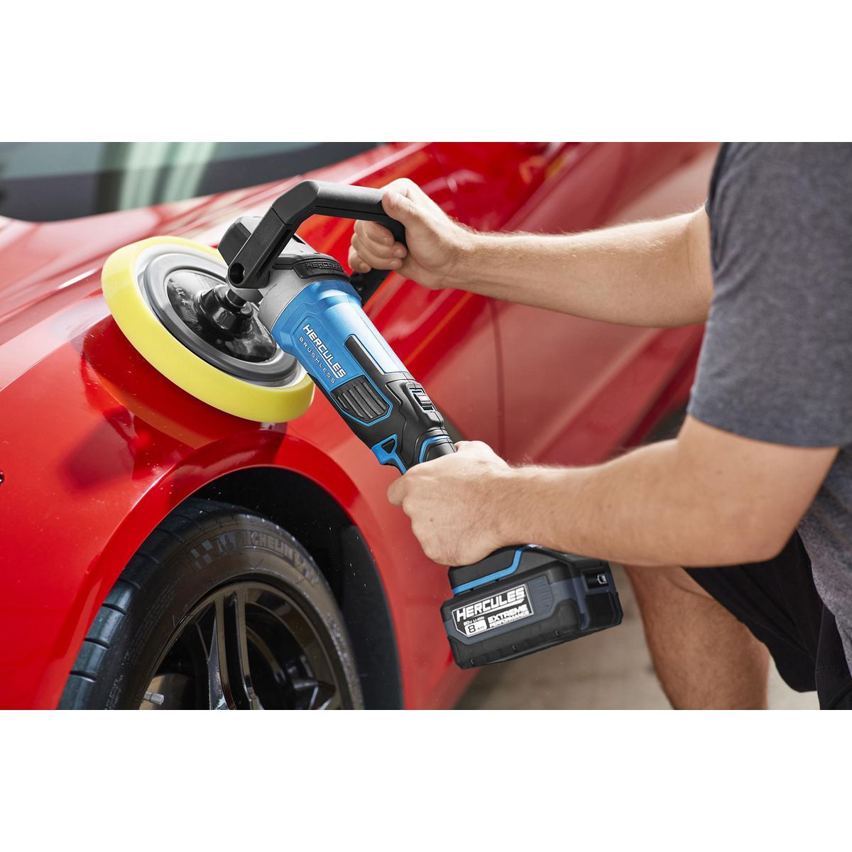 HERCULES 20V Brushless Cordless, 7 in. Variable-Speed Rotary Polisher/Sander - Tool Only