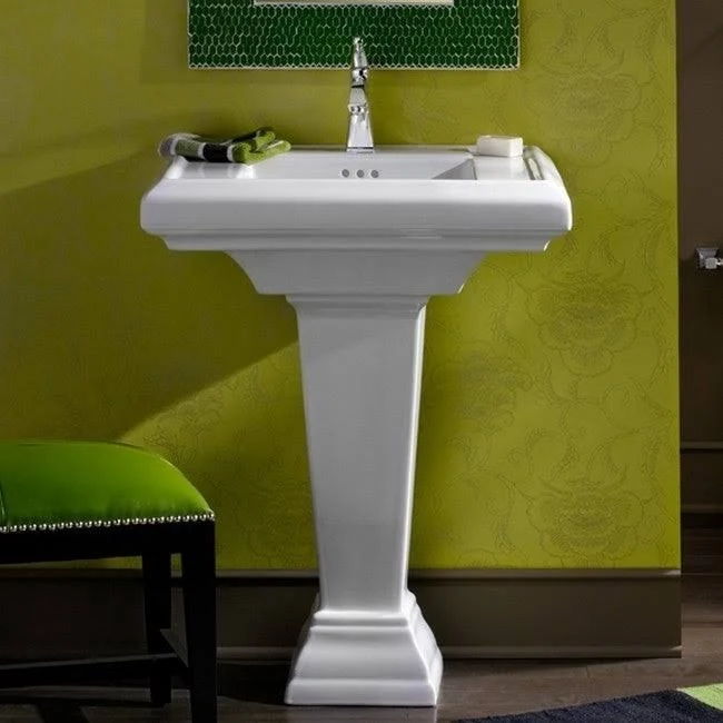 American Standard 0790.800.020 Town Square Pedestal Sink White