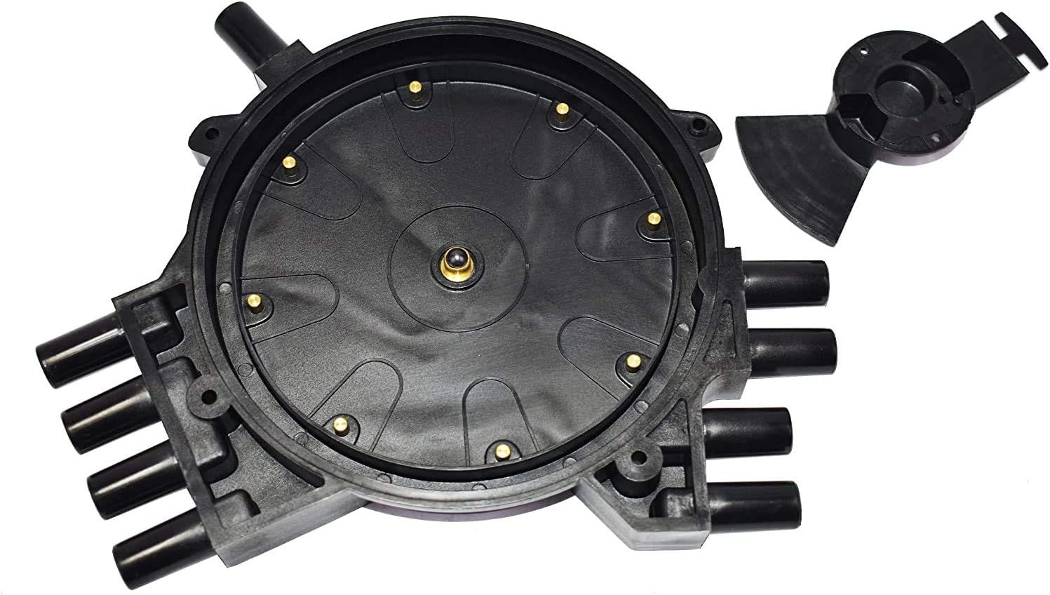 A-Team Performance - Optispark Distributor Cap, Rotor, Remote Ignition Coil Tune Up Kit, and 8.0mm Spark Plug Wires Kit - Compatible with 92-94 GM Chevy Pontiac LT1 Black Pack of 2