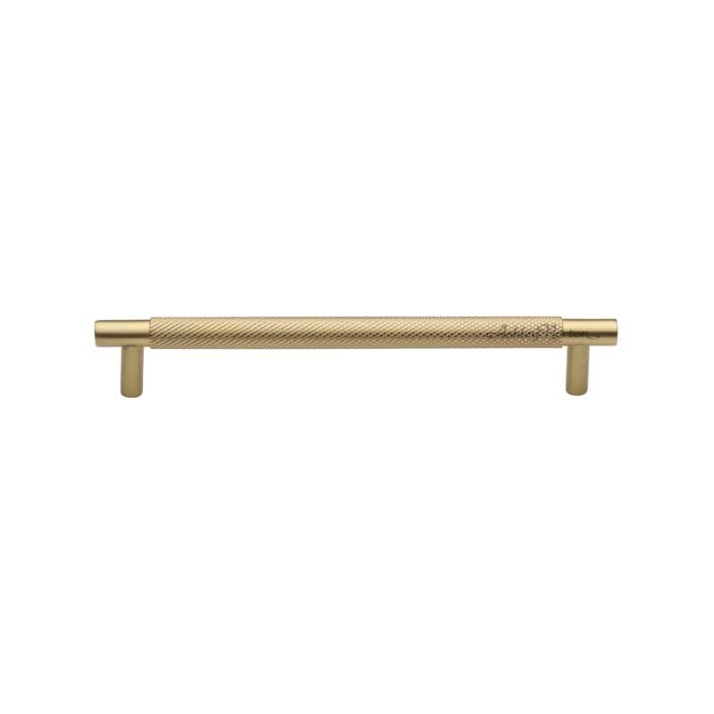 Ashley Norton MT4461-254-MSB Bern Knurled Cabinet Bern 10x22 Center to Center Bar Pull Finish: Satin Brass