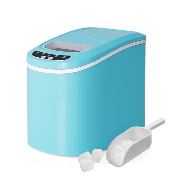 ARLIME Ice Maker, 26 Lbs/24H Ice Machine Countertop with Ice Scoop & Easy Operated Panel, Self Cleaning, Ice Cubes Ready in 7 Mins, Bullet Shape Ice, Nugget Ice Maker for Home Office, Kitchen