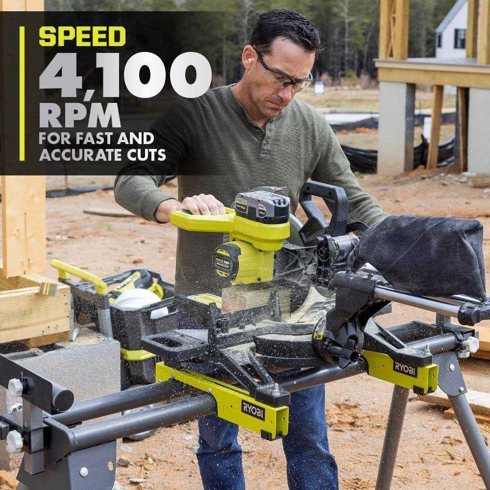 RYOBI ONE+ HP 18V Brushless Cordless 10 in. Sliding Compound Miter Saw Kit with 4.0 Ah HIGH PERFORMANCE Battery and Charger - Shop Hardware Tools Online Store