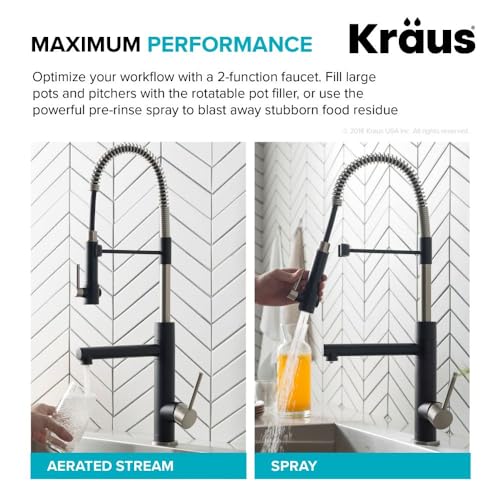 Kraus Artec Pro 2-Function Commercial Style Pre-Rinse Kitchen Faucet