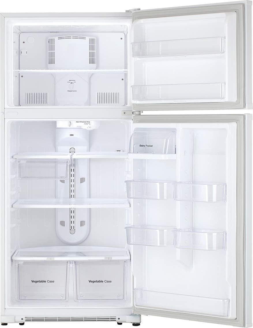 Daewoo RTE18GSWCD Top Mount Refrigerator, 18 Cu.Ft, White, includes delivery and hookup