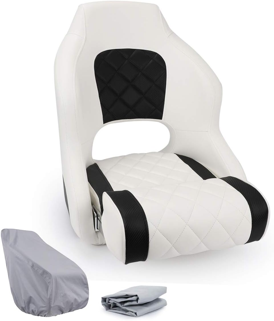 NORTHCAPTAIN Premium Sport Flip Up Boat Seat Captain Bucket Seat