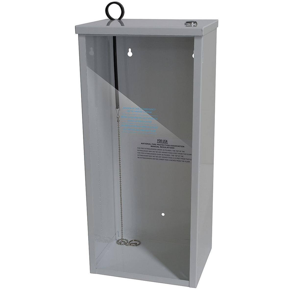 Zoro Select 3ZV12 Fire Extinguisher Cabinet,20 Lb,white