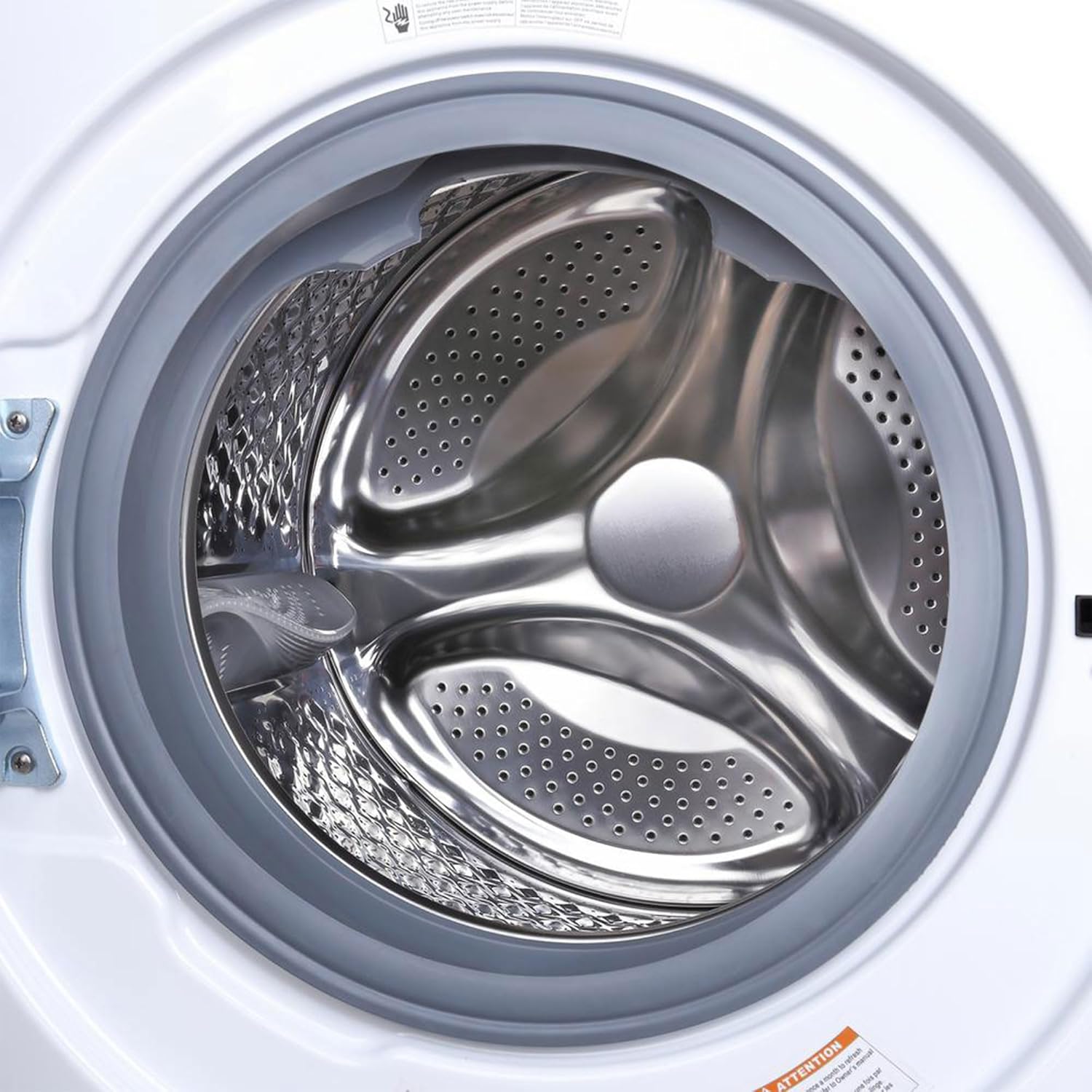 Magic Chef Front-Load Washer and Dryer Combination, Space-Saving Clothes Dryer and Washing Machine, 2.7 Cubic Feet, Silver