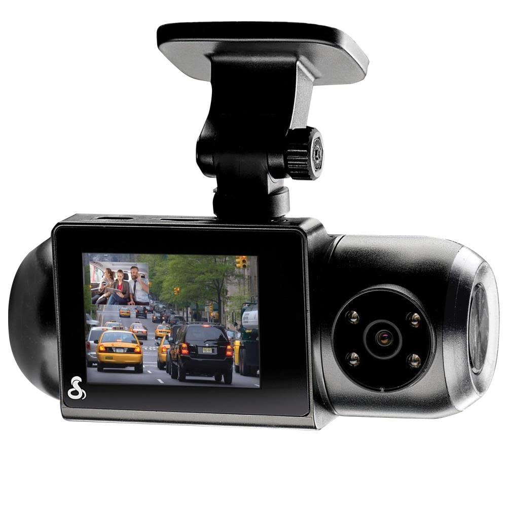 Cobra SC 201 Dual-View Smart Dash Cam with Built-in Cabin View