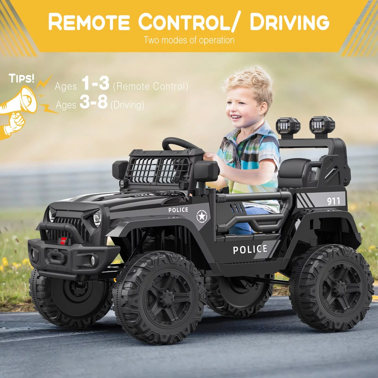 Sakiyrr 2-Seater Kids Ride on Car with Remote Control, 24V Electric Vehicle Toy with Storage Space, Red