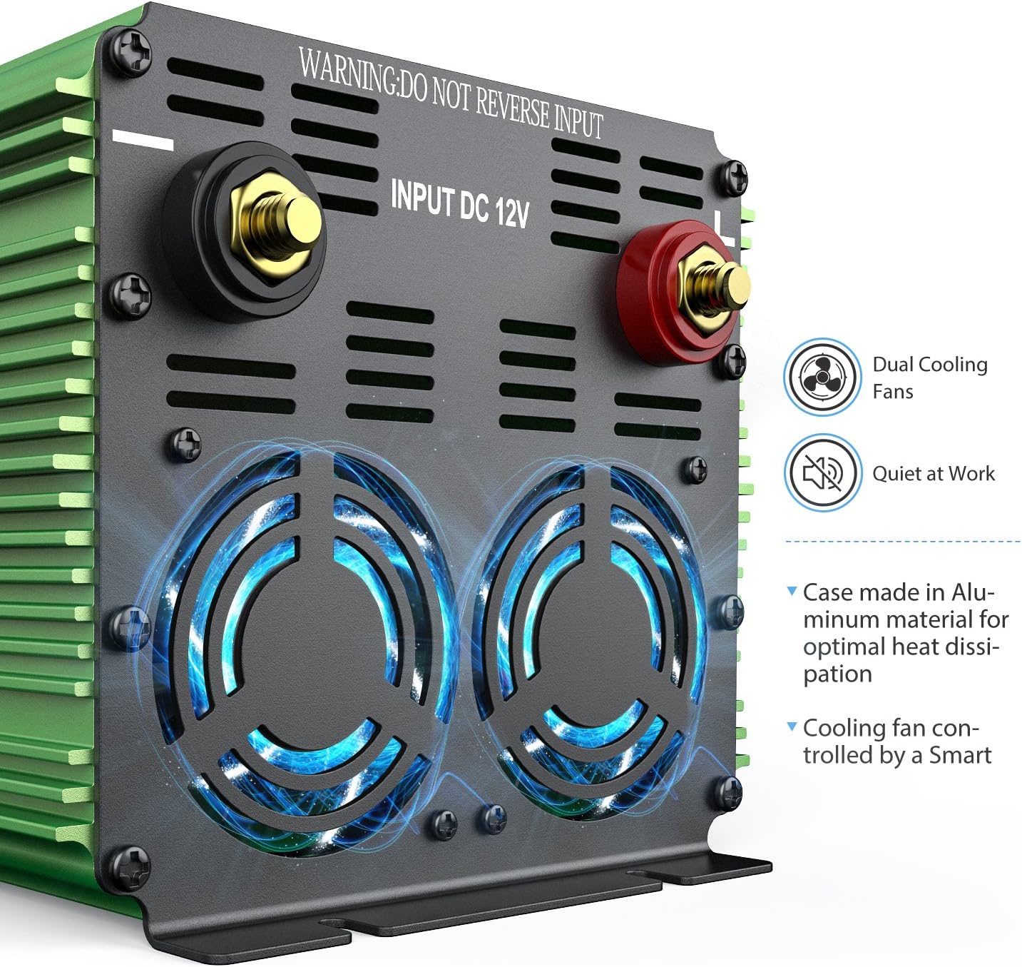 EDECOA 3000 Watt Power Inverter DC 12V to AC 110V 120V for Car Truck RV with LCD Display and Remote Controller